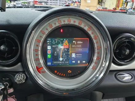 BMW 미니쿠퍼 2세대 R56 순정 비부모니터 이식후 카플레이 모듈 장착으로 차량이 더욱더 편리해집니다.~~~^^ / 서울 도봉구