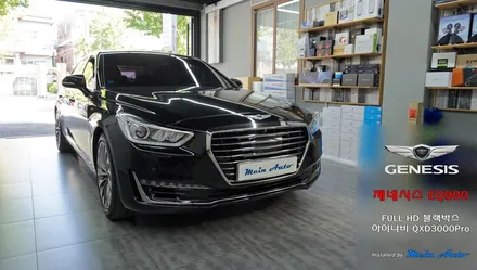 제네시스 EQ900 풀 HD 2채널 블랙박스 아이나비 QXD3000 Pro 장착 / 경남 창원