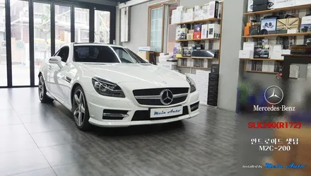 2015년 벤츠 SLK클래스(R172) 안드로이드 셋탑 네비게이션 M2C-200, 국산 고화질 후방카메라 / 경남 창원
