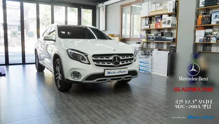 2018 벤츠 X156 GLA220 국산 12.3인치 모니터, 안드로이드 네비게이션 M2C-200A 셋탑 / 경남 창원