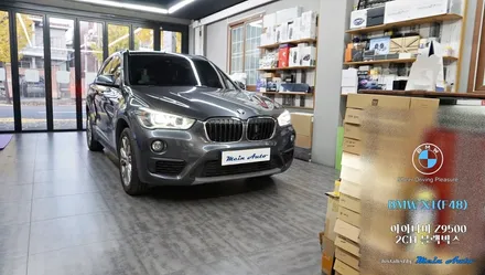 BMW X1(F48) 고장난 순정 블랙박스 제거 아이나비 Z9500 설치 / 경남 창원