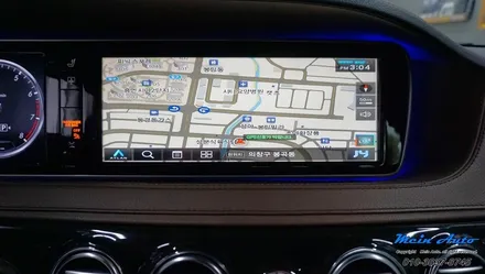 벤츠 S클래스(W222) 아틀란 V5, HD DMB, 스마트폰 미러링까지 탑재된 JY-Z1 프리미엄 터치 내비게이션 매립 / 경남 창원
