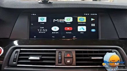 2010년 BMW 528i(F10) 안드로이드 셋탑 M2C-200A, 순정 HUD 연동 / 경남 창원