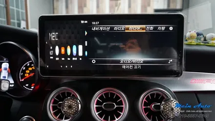2017년 벤츠 C클래스(W205) 국산 12.3인치 모니터, 안드로이드 네비게이션 M2C-200A 플러스 / 경남 창원
