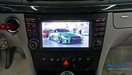 2008 벤츠 W211 E350 안드로이드 올인원 네비게이션, 국산 후방카메라 / 경남 창원