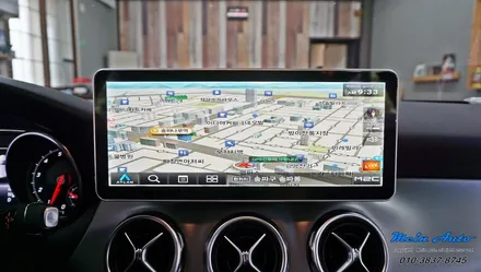 2018 벤츠 X156 GLA220 국산 12.3인치 모니터, 안드로이드 네비게이션 M2C-200A 셋탑 / 경남 창원