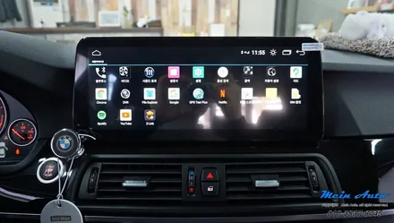 2010년 BMW 5시리즈(F10) 12.3인치 안드로이드 올인원 네비게이션 / 경남 창원