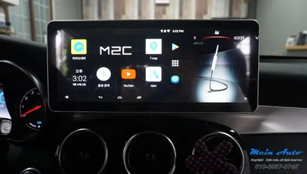 2019년 벤츠 GLC클래스(X253) 국산 12.3인치 모니터와 안드로이드 네비게이션 M2C-200A 셋탑 / 경남 창원