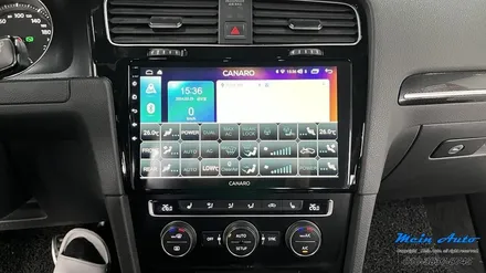 폭스바겐 골프 MK7 10인치 안드로이드 올인원 카나로 X PLUS, 국산 후방카메라 설치