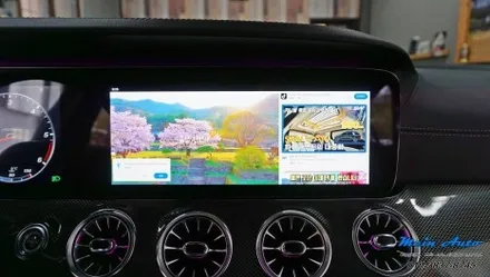 벤츠 CLS클래스(C257) 안드로이드 Ai BOX 와글미디어 캐스트와 에어 터치 모듈 설치