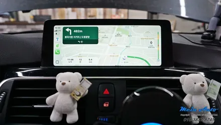 BMW 3시리즈(F30) 티맵, 카카오 내비 사용을 위한 무선 애플 카플레이 & 안드로이드 오토 설치 / 경남 창원