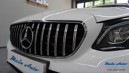 벤츠 E클래스(W213)에 AMG GT 타입 세로 그릴 장착 / 경남 창원