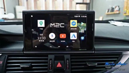 아우디 A6(C7) 안드로이드 셋탑 M2C-200A 카블릿 인스톨 / 경남 창원