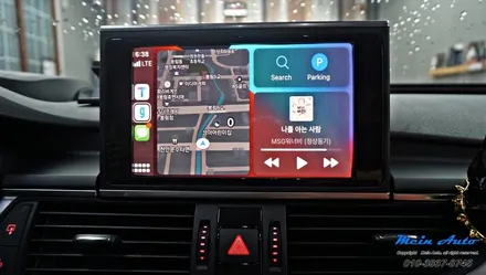 아우디 A6(C7) 순정 MMI 연동 고화질 애플 카플레이 / 경남 창원