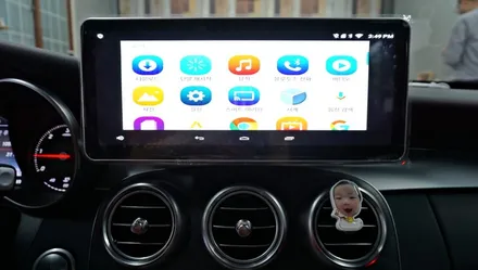 2015년 벤츠 C클래스(W205) C250 국산 12.3인치 모니터, 안드로이드 셋탑 M2C-200A / 경남 창원