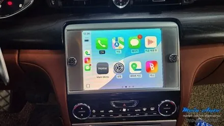 마세라티 콰트로포르테 티맵, 카카오 내비 사용 무선 애플 카플레이 & 안드로이드 오토 설치 / 경남 창원