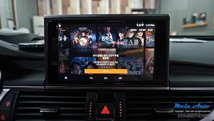 2014 아우디 A6 안드로이드 셋탑 네비게이션 M2C-200A 카블릿 / 경남 창원