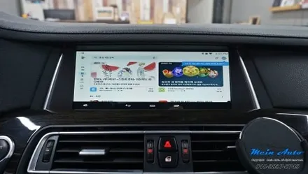 BMW 7시리즈(F02) 셋탑형 안드로이드 네비게이션 M2C-200A 카블릿 설치