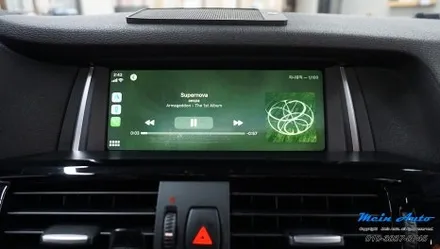 BMW X4(F26) 티맵, 카카오 내비, 네이버 지도 사용을 위한 애플 카플레이 & 안드로이드 오토 설치