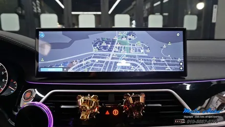 BMW 7시리즈(G11, G12) 14.9인치 안드로이드 올인원 네비게이션, 바우어 앤 윌킨스 스피커 커버 풀 세트