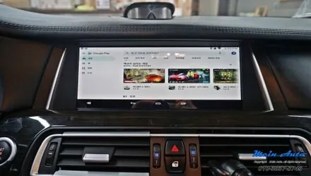 2014년 BMW 7시리즈(F02) 730Ld 차량용 안드로이드 셋탑 M2C-200A 설치, 순정 후석 모니터 연동 / 경남 창원