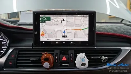 아우디 A6(C7) 순정 MMI 연동 안드로이드 셋탑 네비게이션 M2C-200A 카블릿 설치