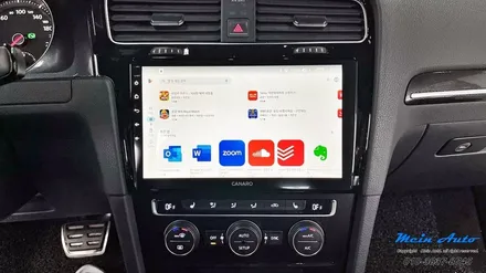 폭스바겐 골프 MK7 10인치 안드로이드 올인원 카나로 X PLUS, 국산 후방카메라 설치