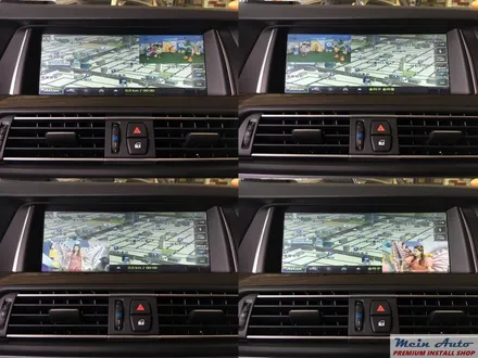 BMW 520d에 아틀란 3D 터치 네비게이션 매립과 순정 HUD 연동 작업 / 경남 창원