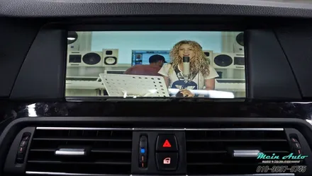 BMW 520d(F10) 아틀란 3D 터치 네비게이션 매립 & 순정 HUD 연동 / 경남 창원 마산 수입차 BMW 터치 네비 매립 전문 / 경남 창원