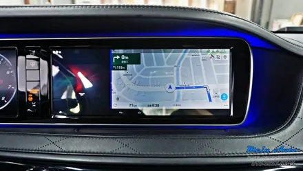 벤츠 S클래스(W222) S500 마이바흐 안드로이드 셋탑 M2C-200 플러스 시공, 순정 후석 모니터 연동 / 경남 창원