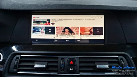 BMW 5시리즈(F10) 528i 안드로이드 셋탑 M2C-200A 카블릿 + 순정 HUD 연동 / 경남 창원