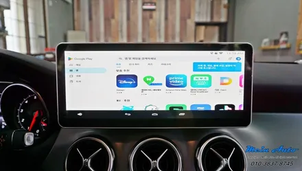 2018 벤츠 X156 GLA220 국산 12.3인치 모니터, 안드로이드 네비게이션 M2C-200A 셋탑 / 경남 창원