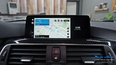 BMW 3시리즈(F30) 티맵, 카카오 내비 사용을 위한 유무선 카플레이 & 안드로이드 오토 설치 / 경남 창원
