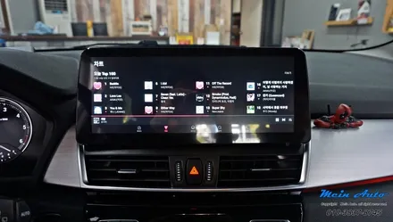 BMW 2시리즈 액티브투어러(F45) 12.3인치 안드로이드 올인원 네비게이션 설치