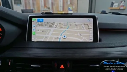 BMW X5(F15) 티맵, 카카오 내비, 네이버 지도 사용을 위한 애플 카플레이 & 안드로이드 오토 설치, 센터 스피커 교체