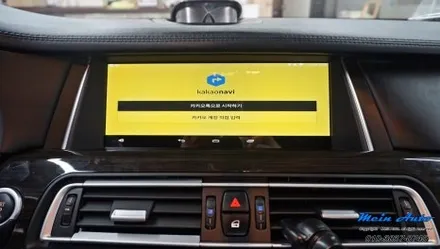 2014년 BMW 7시리즈(F02) 730Ld 차량용 안드로이드 셋탑 M2C-200A 설치, 순정 후석 모니터 연동 / 경남 창원