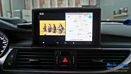 2014 아우디 A6 안드로이드 셋탑 네비게이션 M2C-200A 카블릿 / 경남 창원