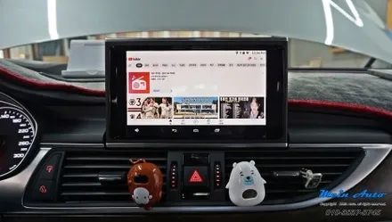 아우디 A6(C7) 순정 MMI 연동 안드로이드 셋탑 네비게이션 M2C-200A 카블릿 설치