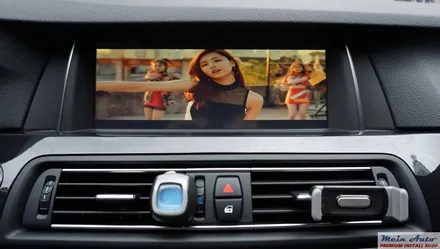 BMW 520d 아틀란 3D 네비게이션 매립과              순정 HUD 연동 / 경남 창원