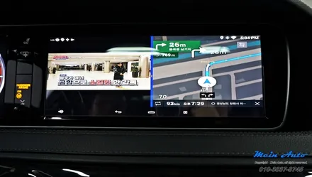 벤츠 S클래스(W222) 티맵, 카카오 네비, 유튜브 사용이 가능한 안드로이드 셋탑 M2C 카블릿 장착 / 경남 창원