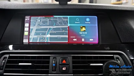 BMW 5시리즈(F10) 528i 고화질 애플 카플레이 모듈 설치 / 경남 창원