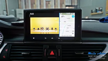 2014 아우디 A6 안드로이드 셋탑 네비게이션 M2C-200A 카블릿 / 경남 창원
