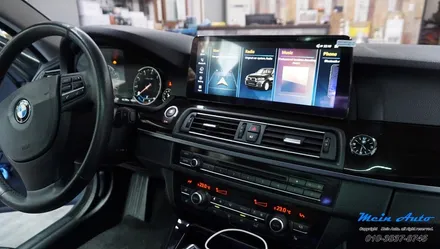BMW 5시리즈(F10) 돌출형 12.3인치 안드로이드 올인원 설치 / 경남 창원