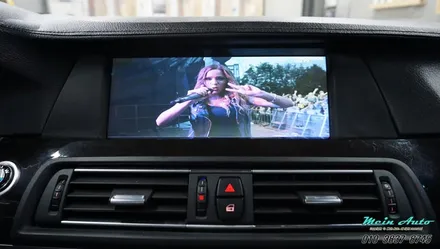 BMW528i(F10) 아틀란 3D 터치 네비게이션 매립, 순정 HUD 연동, 후석(리어) 모니터 연동 / 경남 창원