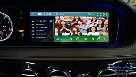 벤츠 S클래스(W222) 아틀란 V5, HD DMB, 스마트폰 미러링까지 탑재된 JY-Z1 프리미엄 터치 내비게이션 매립 / 경남 창원