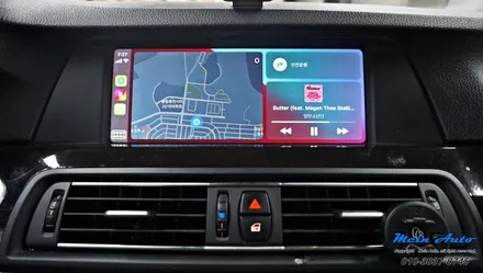 BMW 5시리즈(F10) 528i 고화질 애플 카플레이 모듈 설치 / 경남 창원