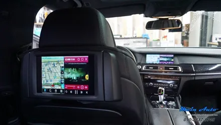 2009년 BMW 740Li(F02) JY-Z1 아틀란 셋탑 네비게이션, 순정 HUD 연동, 순정 후석 모니터 연동 / 경남 창원