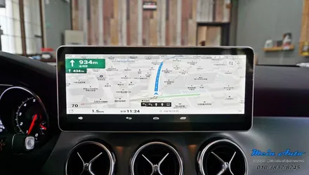 2018 벤츠 X156 GLA220 국산 12.3인치 모니터, 안드로이드 네비게이션 M2C-200A 셋탑 / 경남 창원