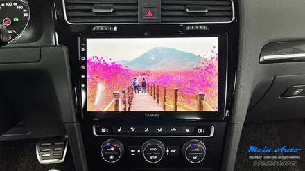 폭스바겐 골프 MK7 10인치 안드로이드 올인원 카나로 X PLUS, 국산 후방카메라 설치