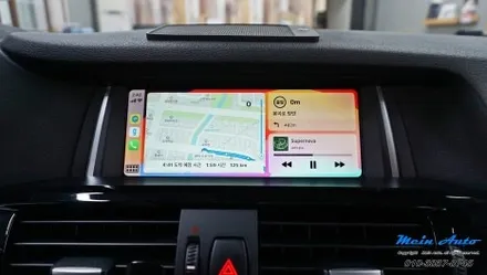 BMW X4(F26) 티맵, 카카오 내비, 네이버 지도 사용을 위한 애플 카플레이 & 안드로이드 오토 설치